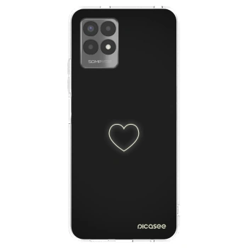 Picasee átlátszó szilikon tok az alábbi mobiltelefonokra Realme 8i - Heart
