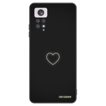 Picasee fekete szilikon tok az alábbi mobiltelefonokra Xiaomi Redmi Note 11 - Heart