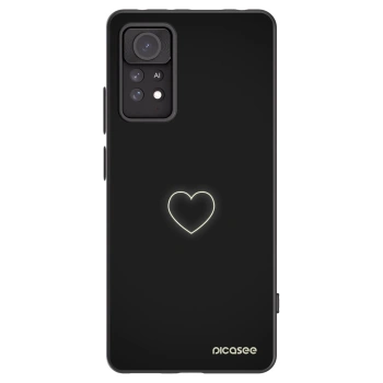 Picasee fekete szilikon tok az alábbi mobiltelefonokra Xiaomi Redmi Note 11 Pro - Heart