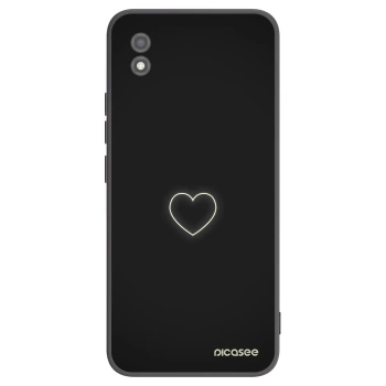 Picasee fekete szilikon tok az alábbi mobiltelefonokra Realme C11 (2021) - Heart