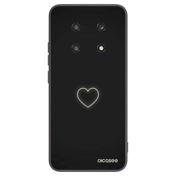 Picasee fekete szilikon tok az alábbi mobiltelefonokra Honor Magic4 Lite 5G - Heart