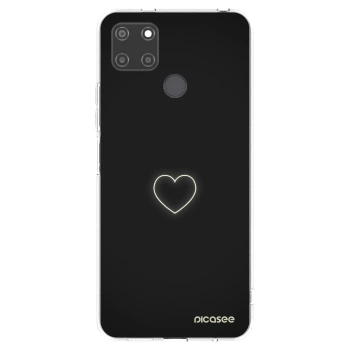 Picasee átlátszó szilikon tok az alábbi mobiltelefonokra Realme C21Y - Heart