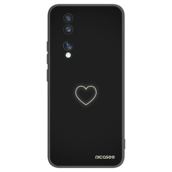 Picasee fekete szilikon tok az alábbi mobiltelefonokra Honor 70 - Heart
