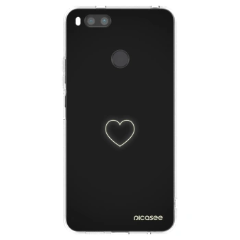 Picasee átlátszó szilikon tok az alábbi mobiltelefonokra Xiaomi Redmi A1 - Heart