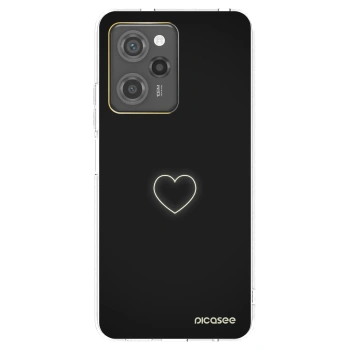Picasee fekete szilikon tok az alábbi mobiltelefonokra Xiaomi Poco X5 Pro - Heart
