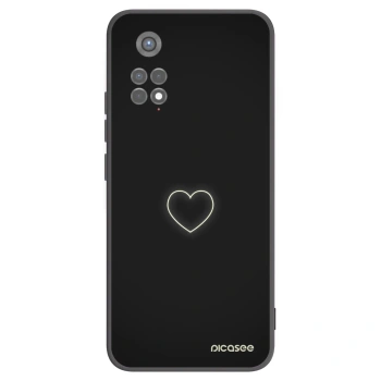 Picasee fekete szilikon tok az alábbi mobiltelefonokra Xiaomi Redmi Note 11S 5G - Heart