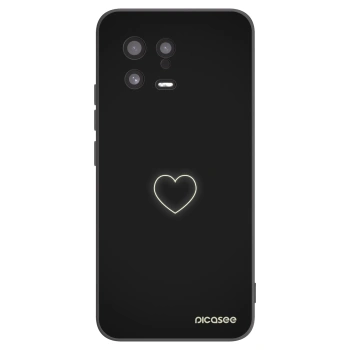 Picasee fekete szilikon tok az alábbi mobiltelefonokra Xiaomi 13 - Heart