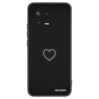 Picasee fekete szilikon tok az alábbi mobiltelefonokra Xiaomi 13 Pro - Heart
