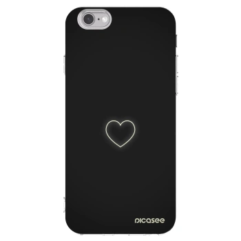 Picasee átlátszó szilikon tok az alábbi mobiltelefonokra Apple iPhone 6/6S - Heart