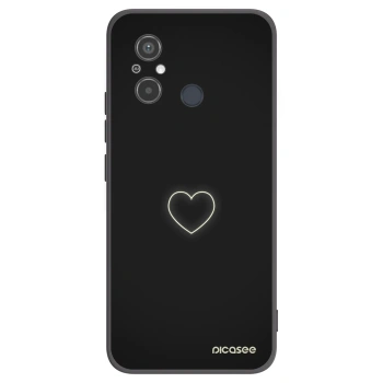Picasee fekete szilikon tok az alábbi mobiltelefonokra Xiaomi Redmi 12C - Heart