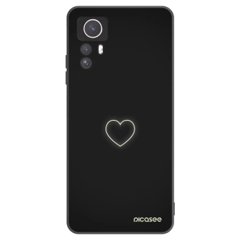 Picasee fekete szilikon tok az alábbi mobiltelefonokra Xiaomi Redmi Note 12S - Heart