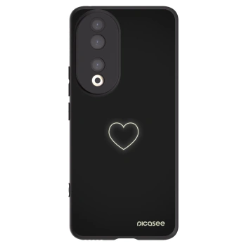 Picasee fekete szilikon tok az alábbi mobiltelefonokra Honor 90 5G - Heart