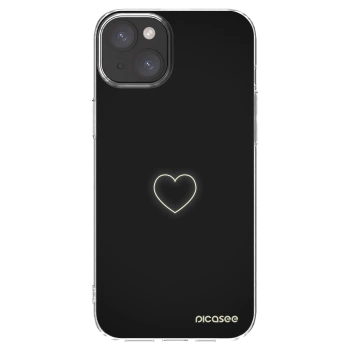 Picasee átlátszó szilikon tok az alábbi mobiltelefonokra Apple iPhone 15 Plus - Heart