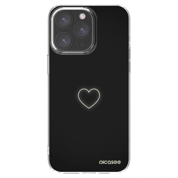 Picasee átlátszó szilikon tok az alábbi mobiltelefonokra Apple iPhone 15 Pro Max - Heart