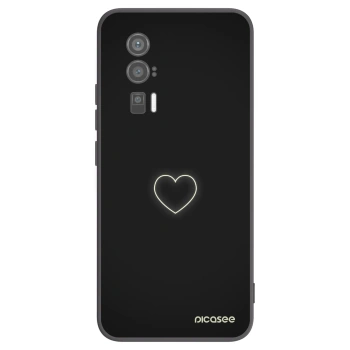 Picasee fekete szilikon tok az alábbi mobiltelefonokra Xiaomi Poco F5 Pro 5G - Heart