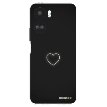 Picasee átlátszó szilikon tok az alábbi mobiltelefonokra Honor 90 Lite 5G - Heart