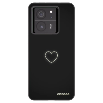 Picasee fekete szilikon tok az alábbi mobiltelefonokra Xiaomi 13T - Heart