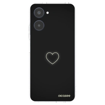 Picasee átlátszó szilikon tok az alábbi mobiltelefonokra Realme 10 4G - Heart