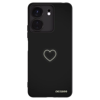 Picasee fekete szilikon tok az alábbi mobiltelefonokra Xiaomi Redmi 13C 4G - Heart