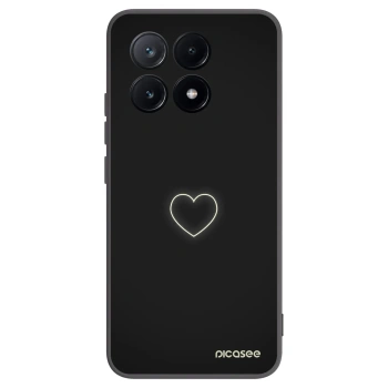 Picasee fekete szilikon tok az alábbi mobiltelefonokra Xiaomi Poco X6 Pro - Heart
