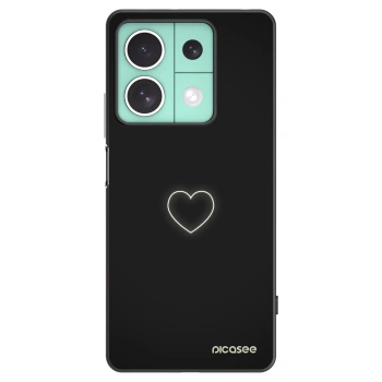 Picasee fekete szilikon tok az alábbi mobiltelefonokra Xiaomi Redmi Note 13 5G - Heart
