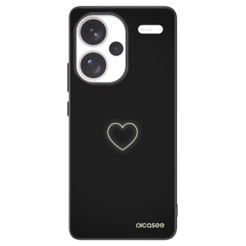 Picasee fekete szilikon tok az alábbi mobiltelefonokra Xiaomi Redmi Note 13 Pro+ 5G - Heart