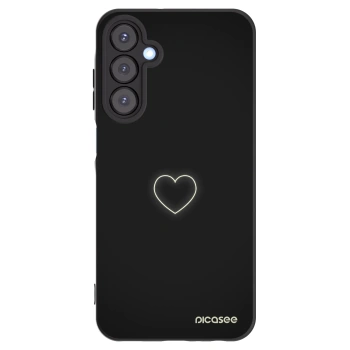 Picasee fekete szilikon tok az alábbi mobiltelefonokra Samsung Galaxy A25 A256B 5G - Heart