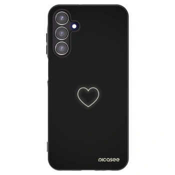 Picasee fekete szilikon tok az alábbi mobiltelefonokra Samsung Galaxy A15 A156B 5G - Heart