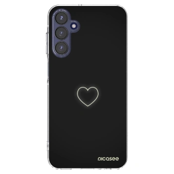 Picasee átlátszó szilikon tok az alábbi mobiltelefonokra Samsung Galaxy A15 A155F 4G - Heart