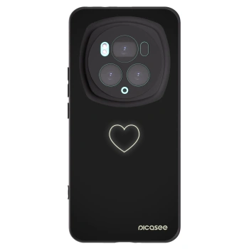 Picasee fekete szilikon tok az alábbi mobiltelefonokra Honor Magic6 Pro - Heart