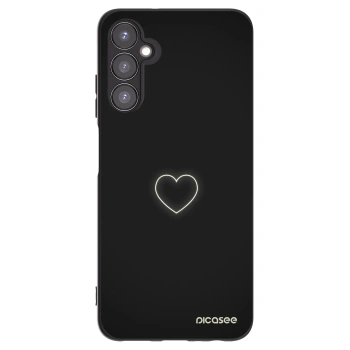 Picasee fekete szilikon tok az alábbi mobiltelefonokra Samsung Galaxy A05s A057G - Heart