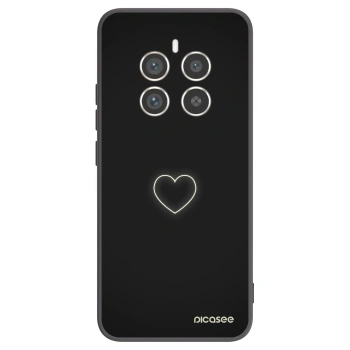 Picasee fekete szilikon tok az alábbi mobiltelefonokra Realme 12 Pro 5G - Heart
