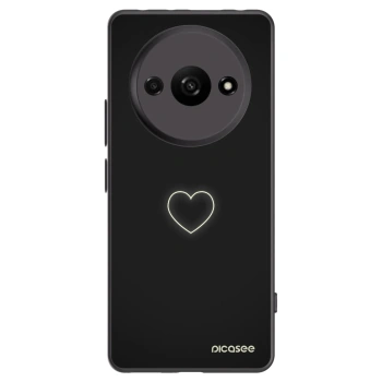 Picasee fekete szilikon tok az alábbi mobiltelefonokra Xiaomi Redmi A3 - Heart