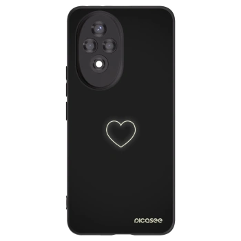 Picasee fekete szilikon tok az alábbi mobiltelefonokra Honor 200 5G - Heart