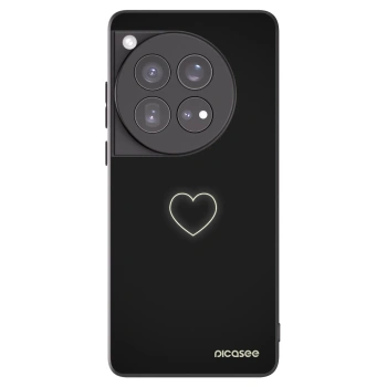 Picasee fekete szilikon tok az alábbi mobiltelefonokra OnePlus 12 5G - Heart