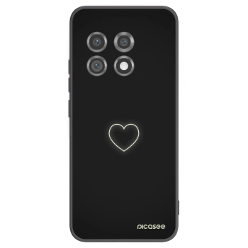 Picasee fekete szilikon tok az alábbi mobiltelefonokra OnePlus 11 5G - Heart