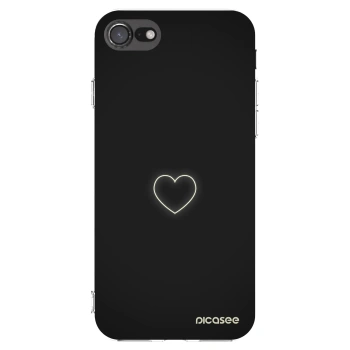 Picasee átlátszó szilikon tok az alábbi mobiltelefonokra Apple iPhone 7 - Heart