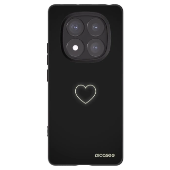 Picasee fekete szilikon tok az alábbi mobiltelefonokra Xiaomi Redmi Note 14 Pro 5G - Heart