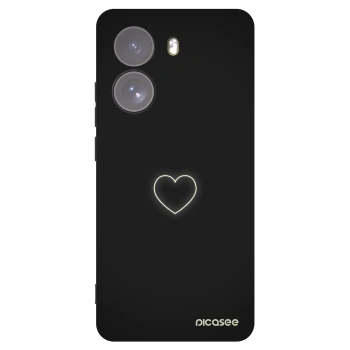 Picasee fekete szilikon tok az alábbi mobiltelefonokra Xiaomi Poco X7 - Heart