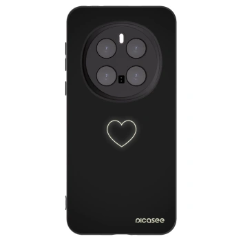 Picasee fekete szilikon tok az alábbi mobiltelefonokra Honor Magic7 Pro 5G - Heart