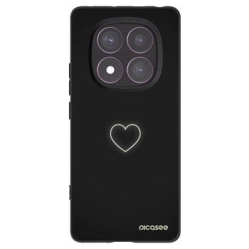 Picasee fekete szilikon tok az alábbi mobiltelefonokra Xiaomi Redmi Note 14 Pro 4G - Heart