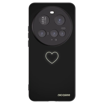 Picasee fekete szilikon tok az alábbi mobiltelefonokra Xiaomi 15 Ultra - Heart