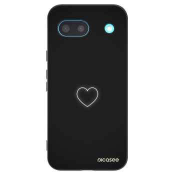 Picasee fekete szilikon tok az alábbi mobiltelefonokra Google Pixel 8 - Heart
