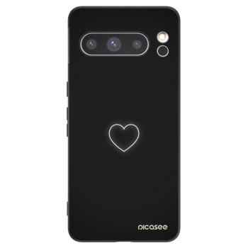 Picasee fekete szilikon tok az alábbi mobiltelefonokra Google Pixel 8 Pro - Heart