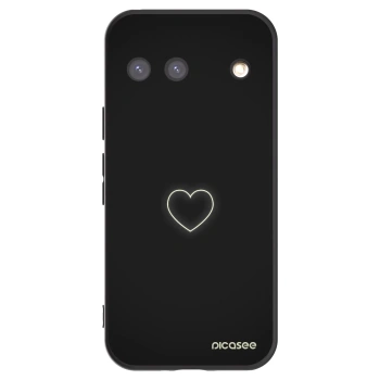 Picasee fekete szilikon tok az alábbi mobiltelefonokra Google Pixel 9 - Heart