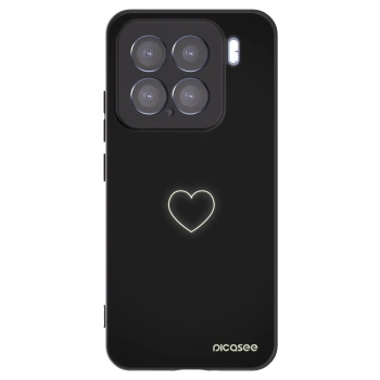 Picasee fekete szilikon tok az alábbi mobiltelefonokra Xiaomi 15 - Heart