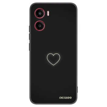 Picasee fekete szilikon tok az alábbi mobiltelefonokra Motorola Moto G05 - Heart