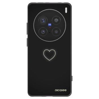 Picasee fekete szilikon tok az alábbi mobiltelefonokra Vivo X200 Pro - Heart
