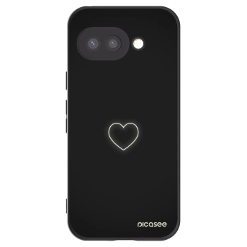 Picasee fekete szilikon tok az alábbi mobiltelefonokra Google Pixel 9a - Heart