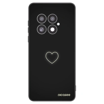 Picasee fekete szilikon tok az alábbi mobiltelefonokra OnePlus 13 5G - Heart